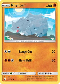 Rhyhorn (65/147) [Sun & Moon: Burning Shadows]-1