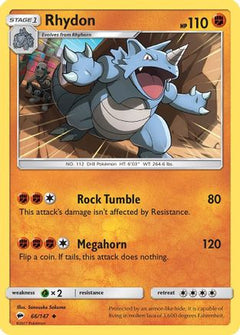 Rhydon (66/147) [Sun & Moon: Burning Shadows]-1