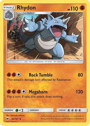 Rhydon (66/147) [Sun & Moon: Burning Shadows]-1