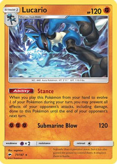 Lucario (71/147) [Sun & Moon: Burning Shadows]-1