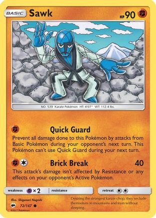 Sawk (72/147) [Sun & Moon: Burning Shadows]-1