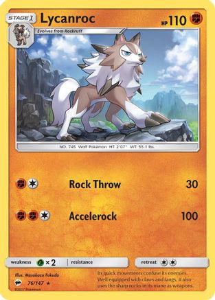 Lycanroc (76/147) [Sun & Moon: Burning Shadows]-1