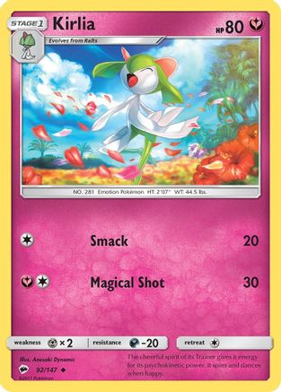 Kirlia (92/147) [Sun & Moon: Burning Shadows]-1