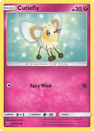 Cutiefly (95/147) [Sun & Moon: Burning Shadows]-1