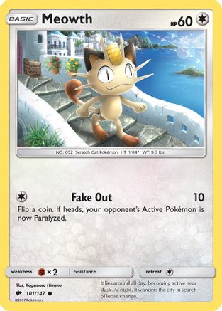 Meowth (101/147) [Sun & Moon: Burning Shadows]-1