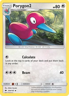 Porygon2 (104/147) [Sun & Moon: Burning Shadows]-1