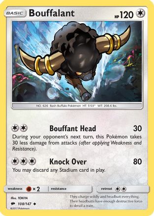 Bouffalant (108/147) [Sun & Moon: Burning Shadows]-1