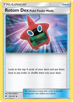 Rotom Dex Poke Finder Mode (122/147) [Sun & Moon: Burning Shadows]-1