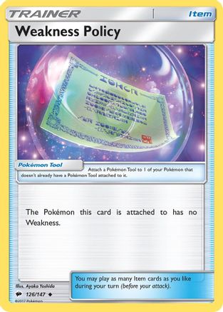 Weakness Policy (126/147) [Sun & Moon: Burning Shadows]-1
