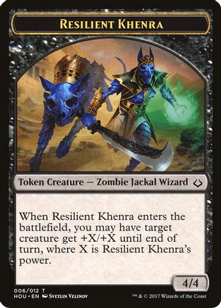 Resilient Khenra // Cat Double-Sided Token (HOU-6 // 16) - Hour of Devastation-1