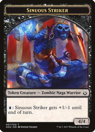 Sinuous Striker // Cat Double-Sided Token (HOU-7 // 16) - Hour of Devastation-1