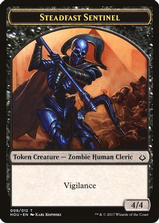 Steadfast Sentinel // Cat Double-Sided Token (HOU-8 // 16) - Hour of Devastation-1