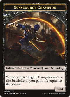 Sunscourge Champion // Cat Double-Sided Token (HOU-9 // 16) - Hour of Devastation-1