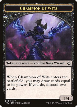 Champion of Wits // Warrior Double-Sided Token (HOU-2 // 17) - Hour of Devastation-1