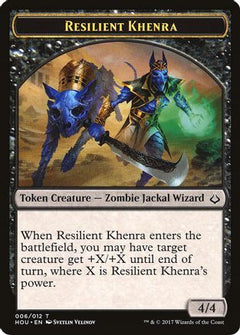 Resilient Khenra // Zombie Double-Sided Token (HOU-6 // 20) - Hour of Devastation-1