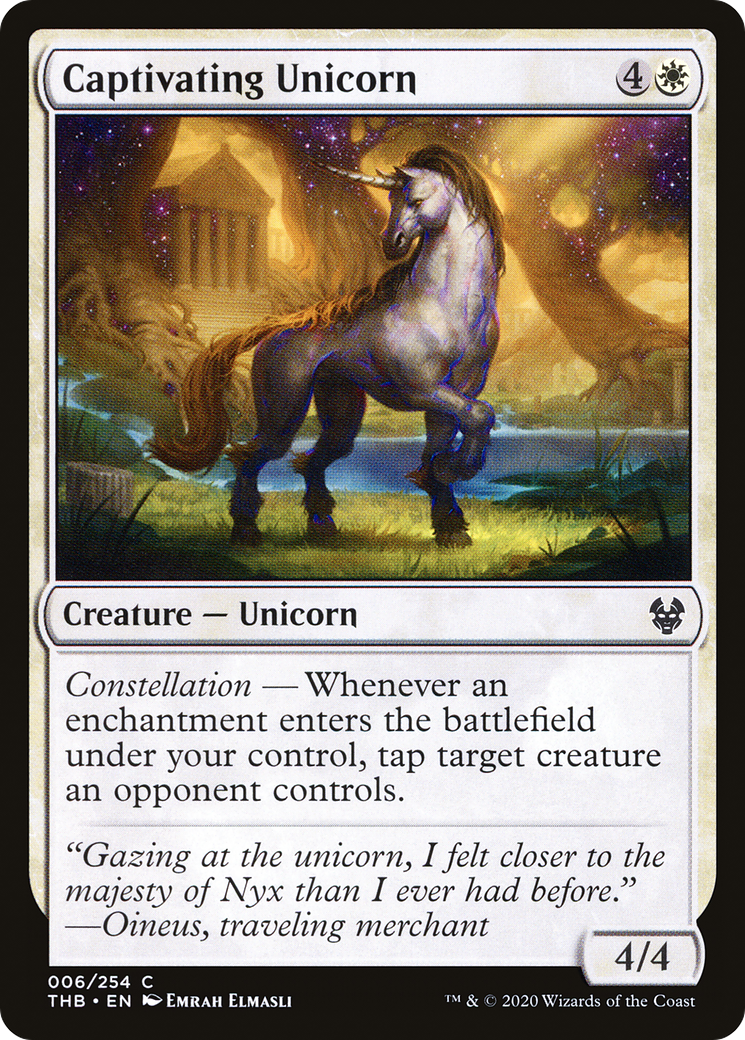 Captivating Unicorn [Theros Beyond Death]-1