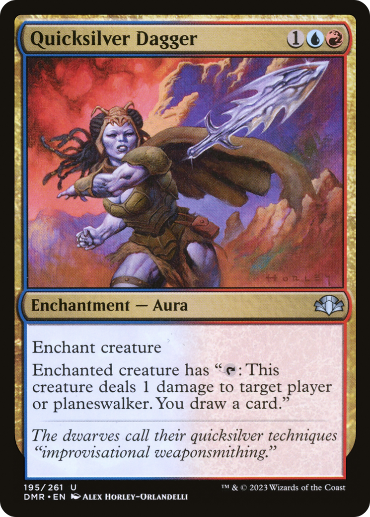 Quicksilver Dagger [Dominaria Remastered]-1