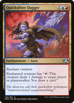 Quicksilver Dagger [Dominaria Remastered]-1