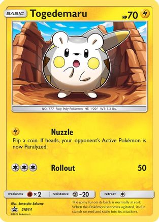 Togedemaru (SM44) [Sun & Moon: Black Star Promos]-1