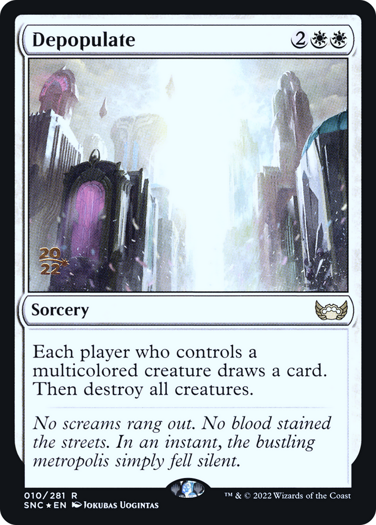 Depopulate [Streets of New Capenna Prerelease Promos]-1
