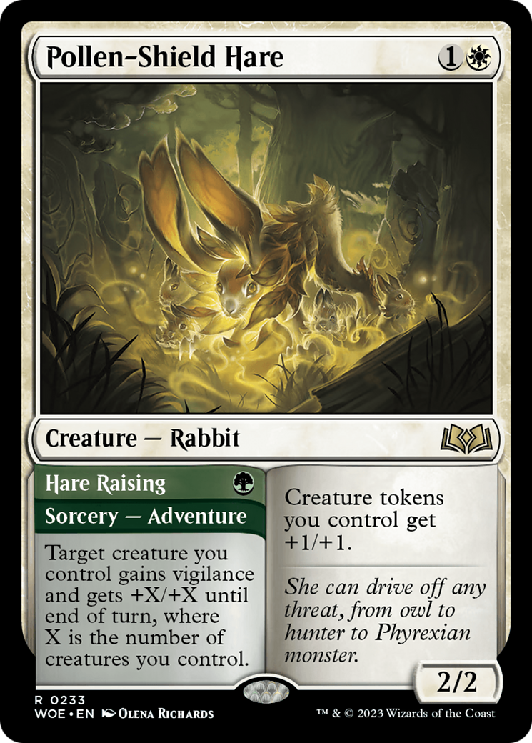 Pollen-Shield Hare // Hare Raising [Wilds of Eldraine]-1