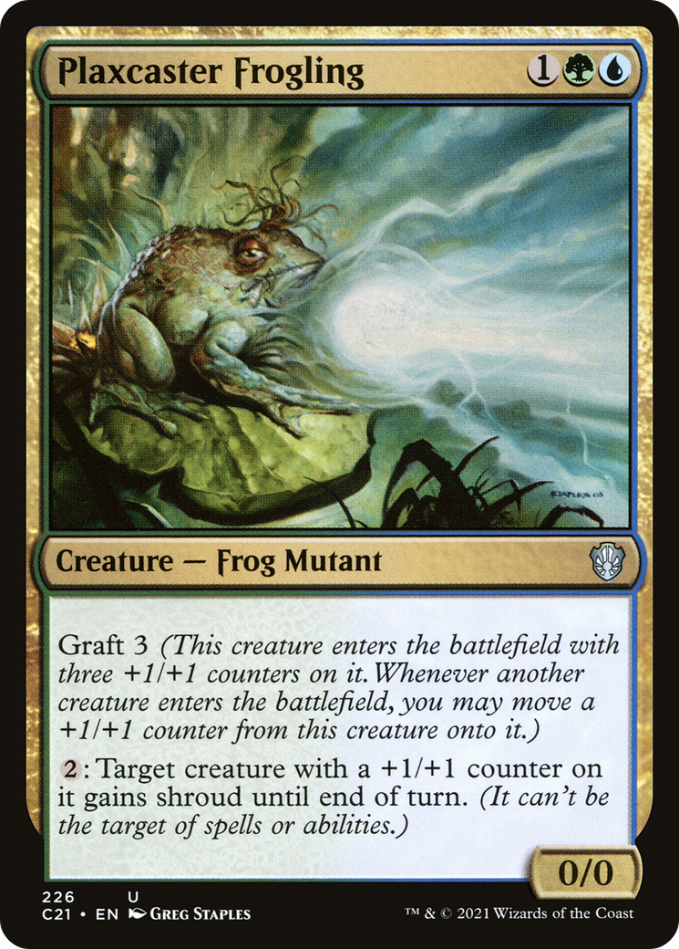 Plaxcaster Frogling [Commander 2021]-1