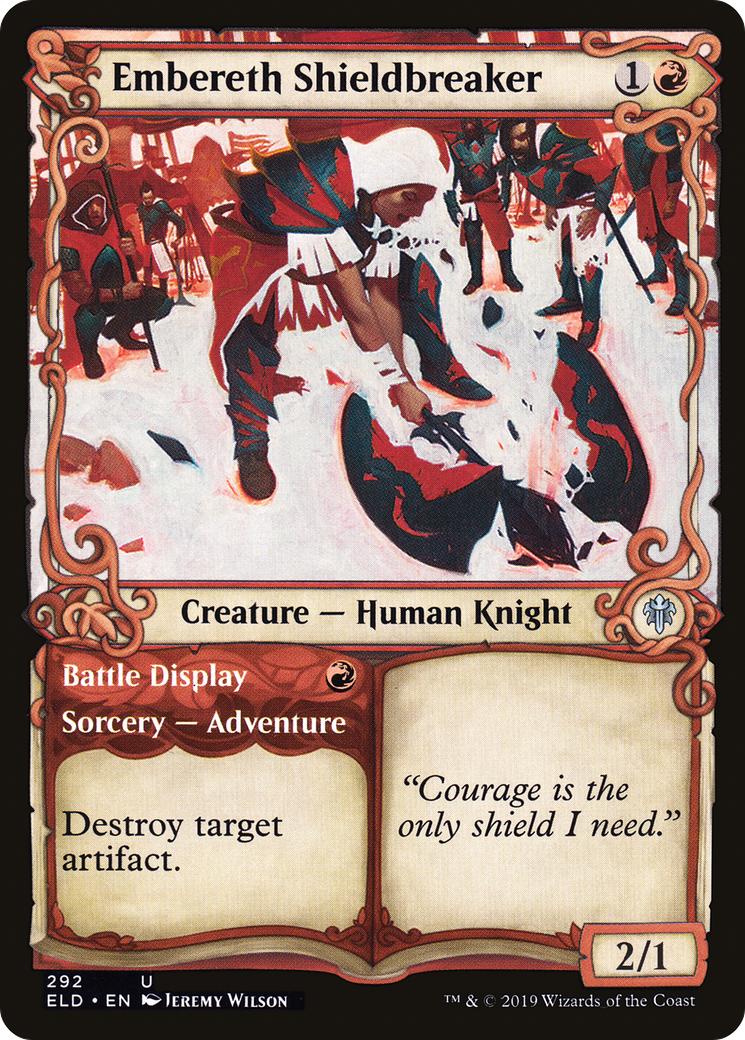 Embereth Shieldbreaker // Battle Display (Showcase) [Throne of Eldraine]-1