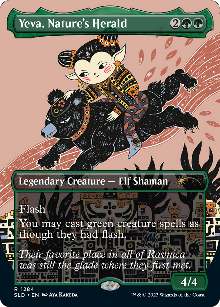 Yeva, Nature's Herald (SLD-1284) - Secret Lair Drop (Borderless) Foil-1
