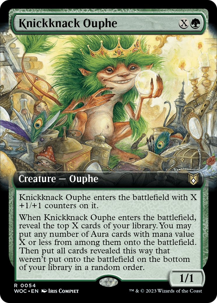 Knickknack Ouphe (Extended Art) [Wilds of Eldraine Commander]-1