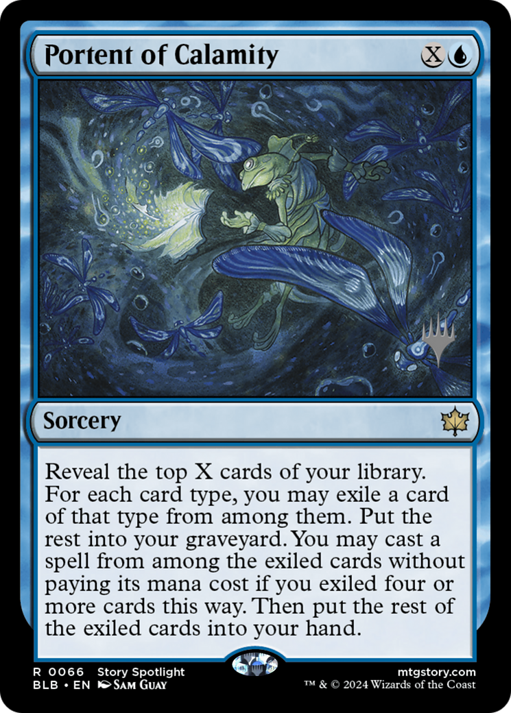 Portent of Calamity (Promo Pack) [Bloomburrow Promos]-1