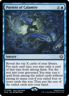 Portent of Calamity (Promo Pack) [Bloomburrow Promos]-1