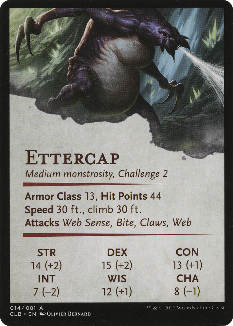 Ettercap // Ettercap (ACLB-014) - Battle for Baldur's Gate Art Series (Borderless) Foil-2