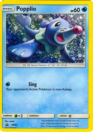 Popplio (SM03) (General Mills Promo) [Sun & Moon: Black Star Promos]-1