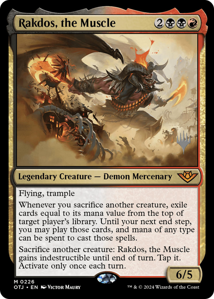 Rakdos, the Muscle (Promo Pack) [Outlaws of Thunder Junction Promos]-1