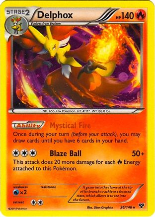 Delphox (26/146) (Cosmos Holo) (Blister Exclusive) [XY: Base Set]-1
