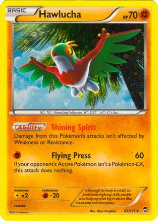 Hawlucha (63/111) (Cosmos Holo) (Blister Exclusive) [XY: Furious Fists]-1