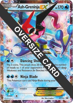 Ash-Greninja EX (XY133) (Jumbo Card) [XY: Black Star Promos]-1
