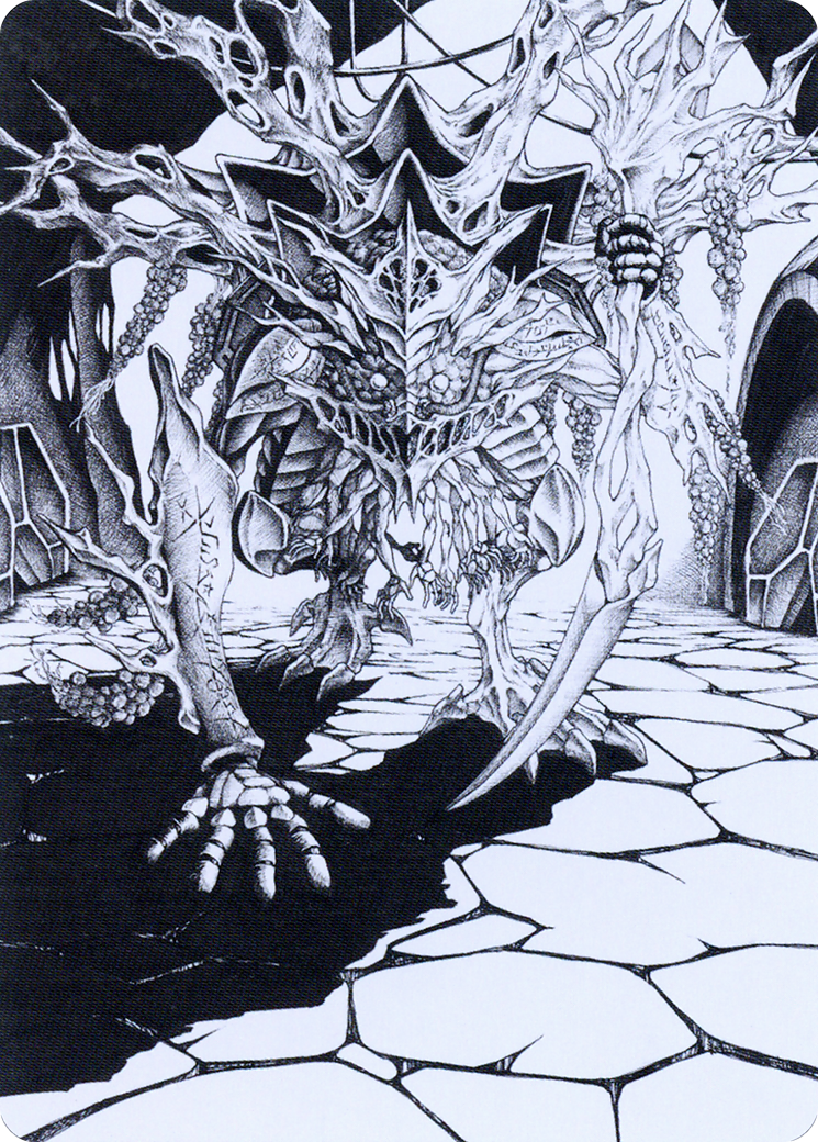 Thrun, Breaker of Silence // Thrun, Breaker of Silence (AONE-076) - Phyrexia: All Will Be One Art Series (Borderless)-3