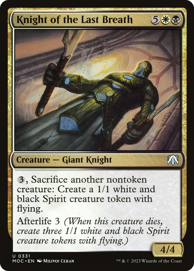 Knight of the Last Breath [March of the Machine Commander]-1