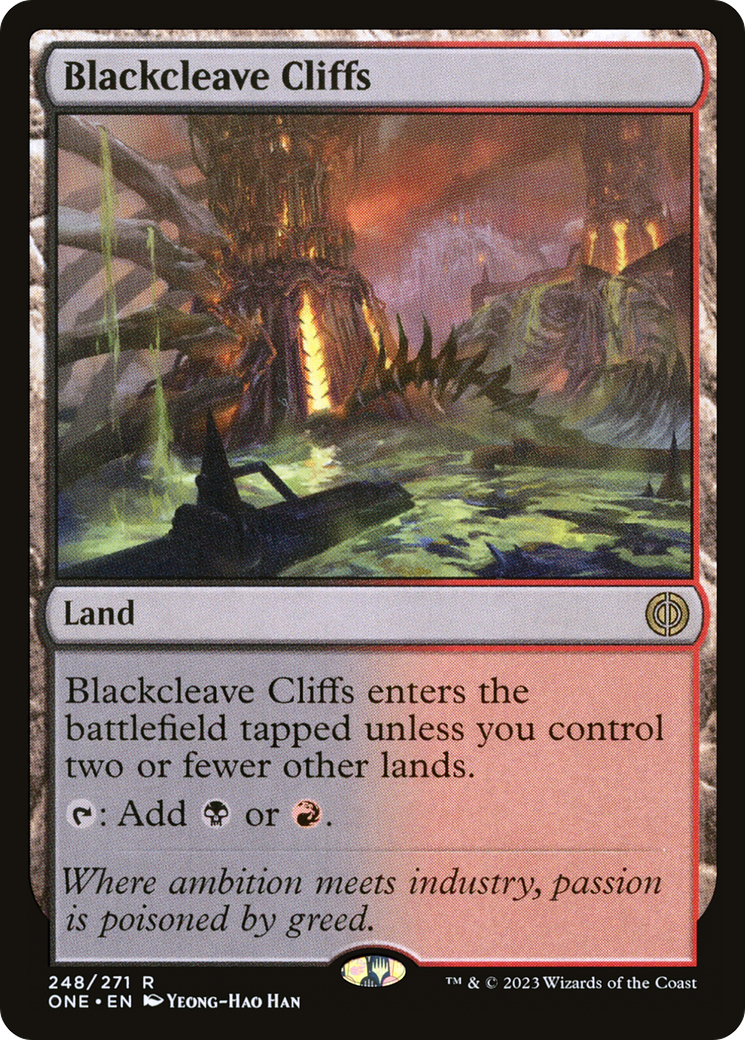 Blackcleave Cliffs [Phyrexia: All Will Be One]-1