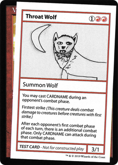 Throat Wolf (2021 Edition) [Mystery Booster Playtest Cards]-1