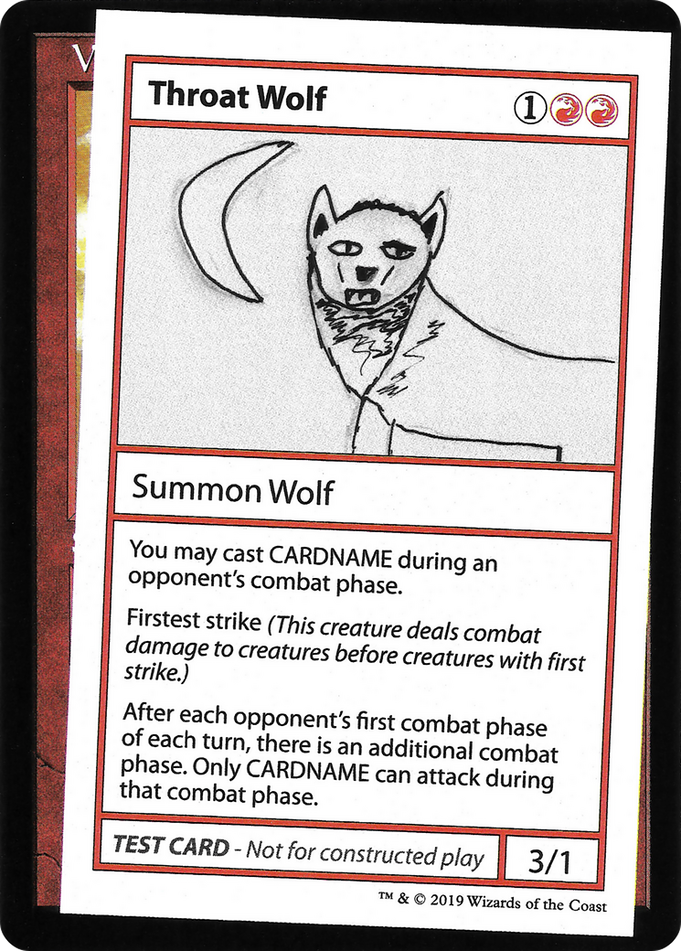 Throat Wolf (2021 Edition) [Mystery Booster Playtest Cards]-1