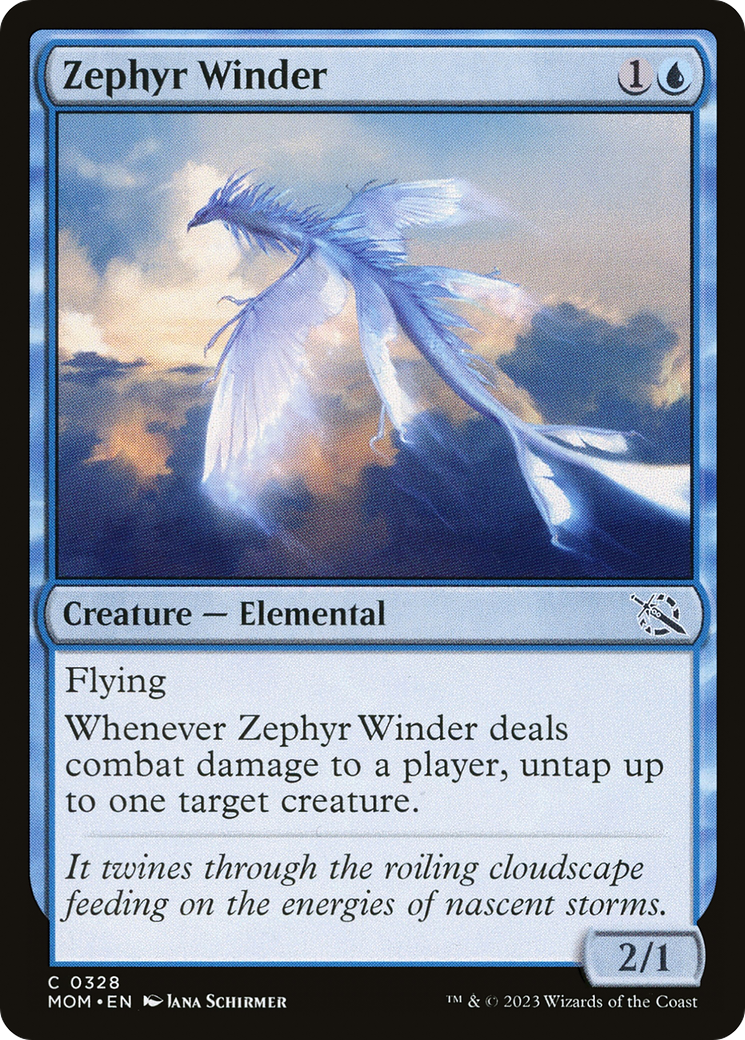 Zephyr Winder (MOM-328) - March of the Machine Foil-1