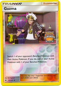 Guzma (115/147) (League Promo) [Sun & Moon: Burning Shadows]-1