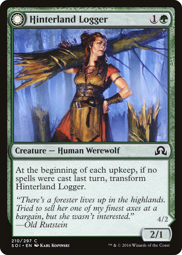 Hinterland Logger // Timber Shredder [Shadows over Innistrad]-3