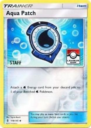 Aqua Patch (119/145) (League Promo Staff) [Sun & Moon: Guardians Rising]-1