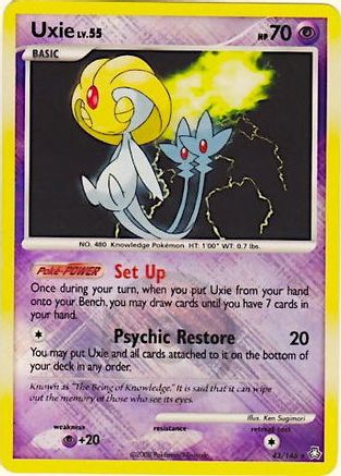 Uxie (43/146) (League Promo) [Diamond & Pearl: Legends Awakened]-1