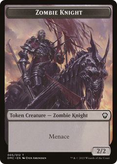 Zombie Knight (TDMC-005) - Dominaria United Commander Tokens-1