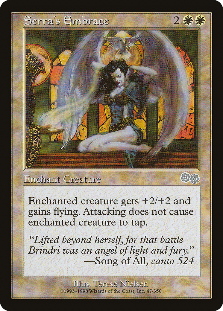 Serra's Embrace [Urza's Saga]-1