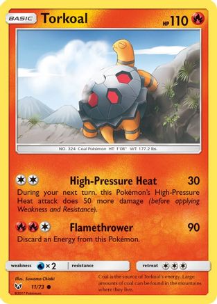 Torkoal (11/73) [Sun & Moon: Shining Legends]-1
